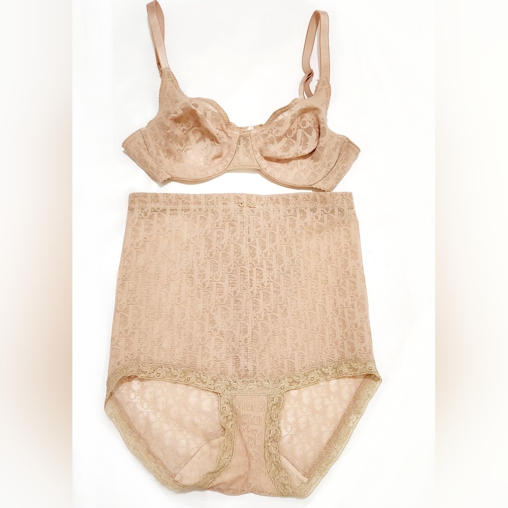 Christian Dior Monogram Logo Bra Set XS/SM - Picture 3 of 8